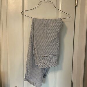 Blue Pinstripe Trousers, Size 27